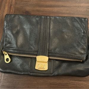 Marc by Marc Jacobs black leather clutch